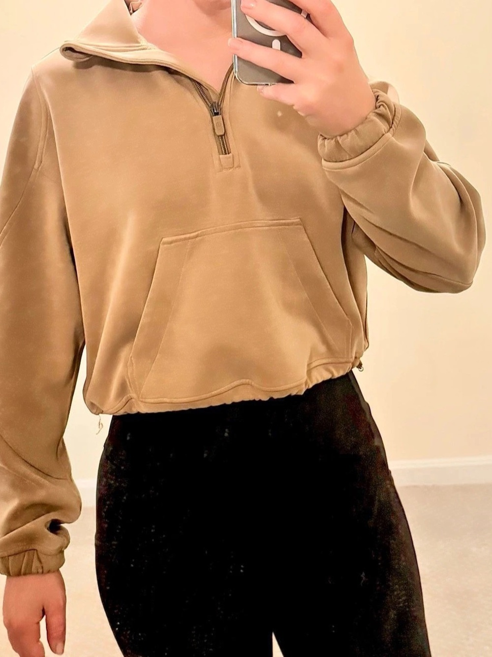Lululemon Scuba Oversized Half-Zip Hoodie Color Trench, Size 2